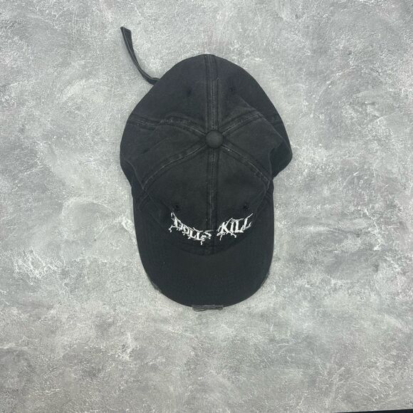 NWT Dolls Kill Distressed Vintage Baseball Adjustable Trucker Hat - Picture 6 of 14